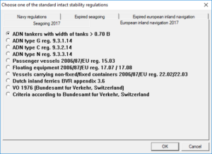 European inland navigation 2017 stability criteria