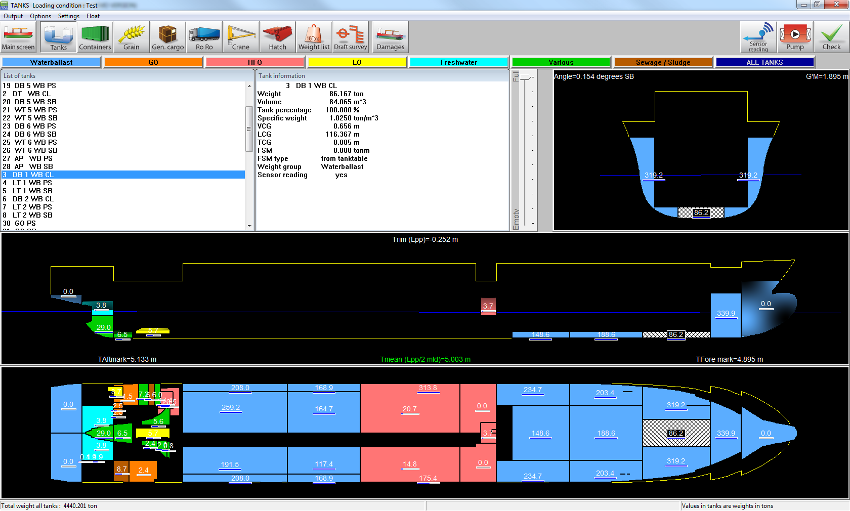 ship stability calculation software